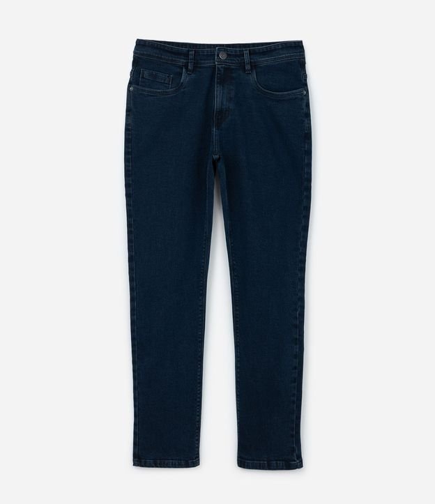 Pantalón Slim Básico en Jeans con Trabillas en la Cintura 9