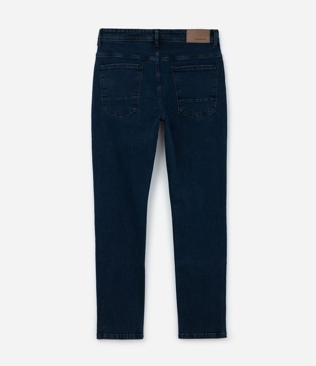 Pantalón Slim Básico en Jeans con Trabillas en la Cintura 10