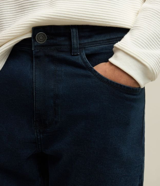 Pantalón Slim Básico en Jeans con Trabillas en la Cintura 7
