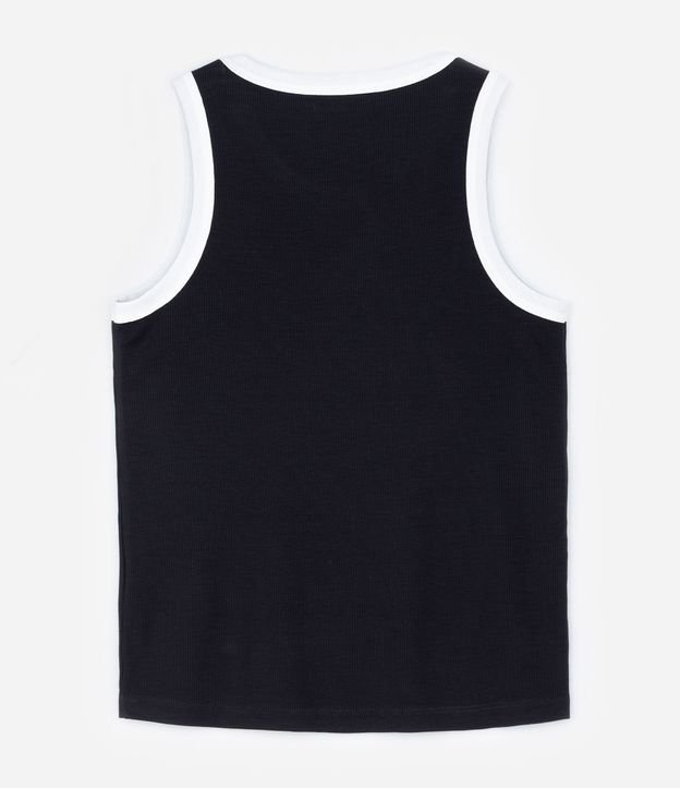Musculosa en Rib con Acabado Contrastante Curve & Size 6