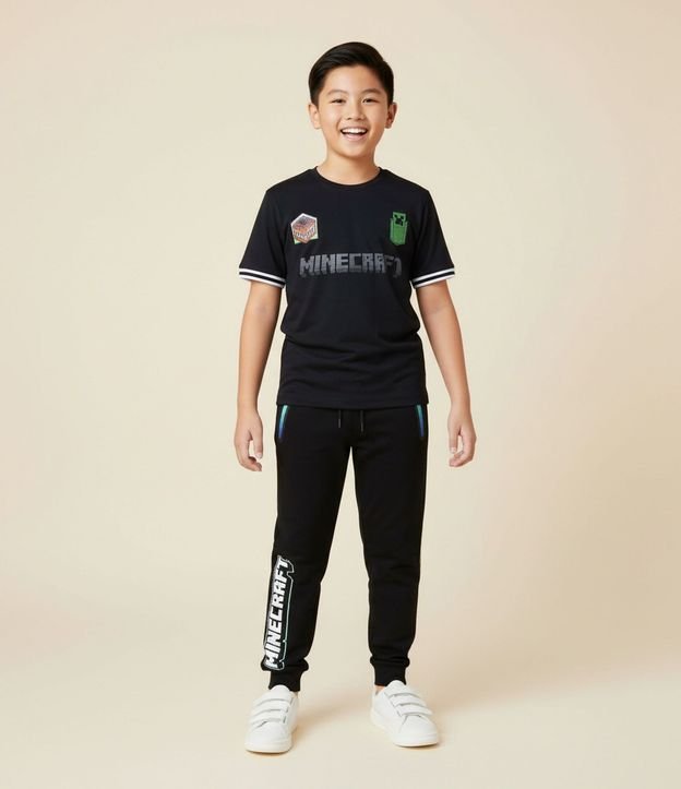 Pantalón Infantil con Bolsillos y Estampa Minecraft - Talle 5 a 14 años 1