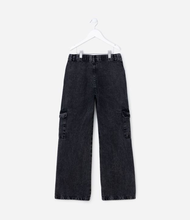Pantalón Cargo Infantil en Sarga con Bolsillo Lateral - Talle 5 a 14 años 4