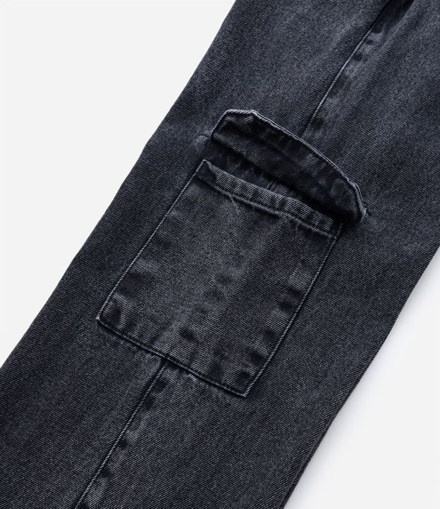 Pantalón Cargo Infantil en Sarga con Bolsillo Lateral - Talle 5 a 14 años 8