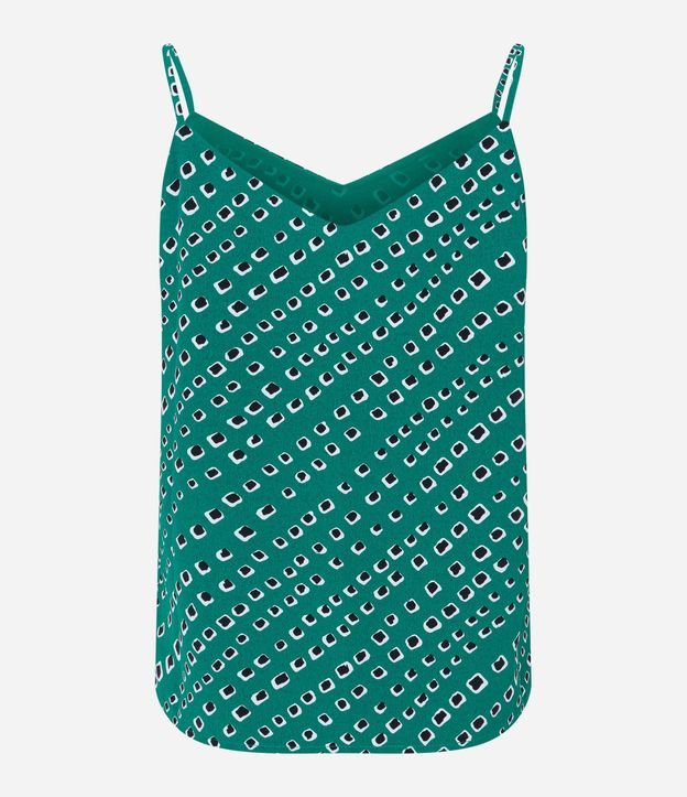 Blusa en Crepé con Escote V y Estampa Geométrica 6