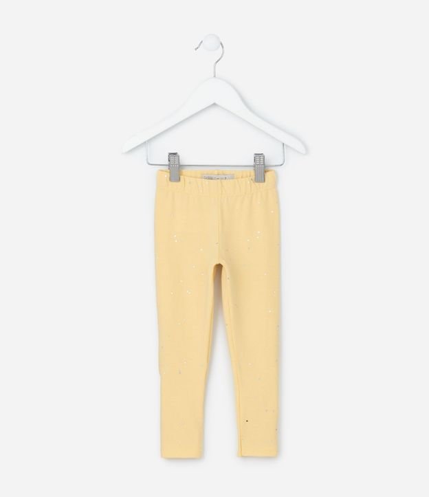 Pantalón Legging Infantil en Cotton con Purpurina - Talle 1 a 5 años 2