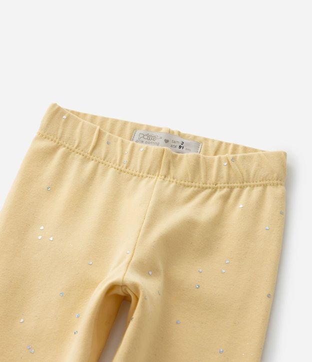 Pantalón Legging Infantil en Cotton con Purpurina - Talle 1 a 5 años 6