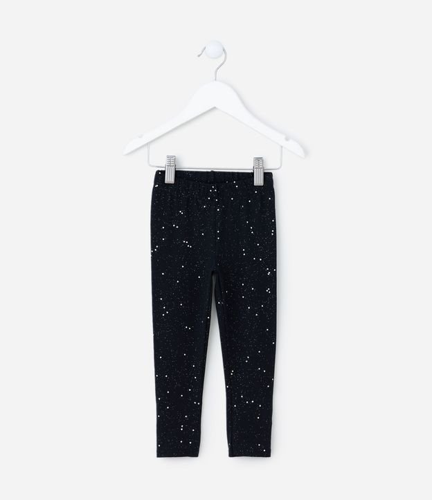 Pantalón Legging Infantil en Cotton con Purpurina - Talle 1 a 5 años 3