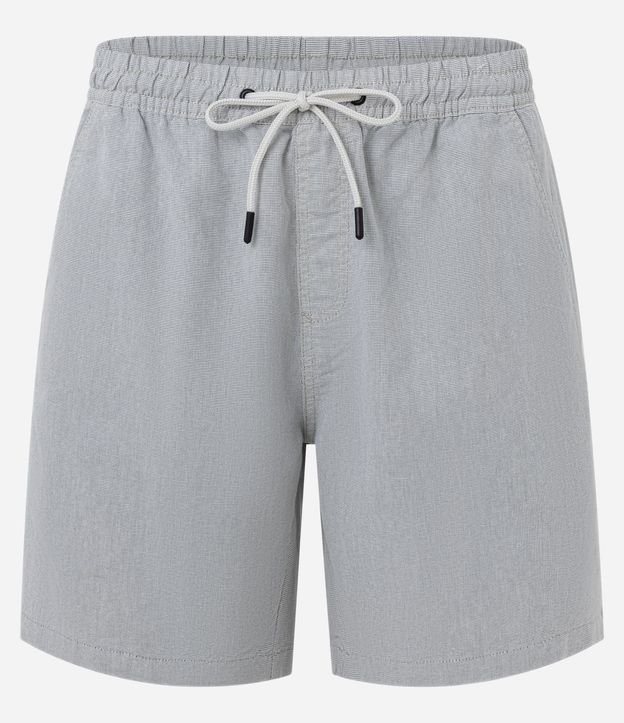 Bermuda Texturizada con Cintura Elástica y Cordón para Ajuste 7