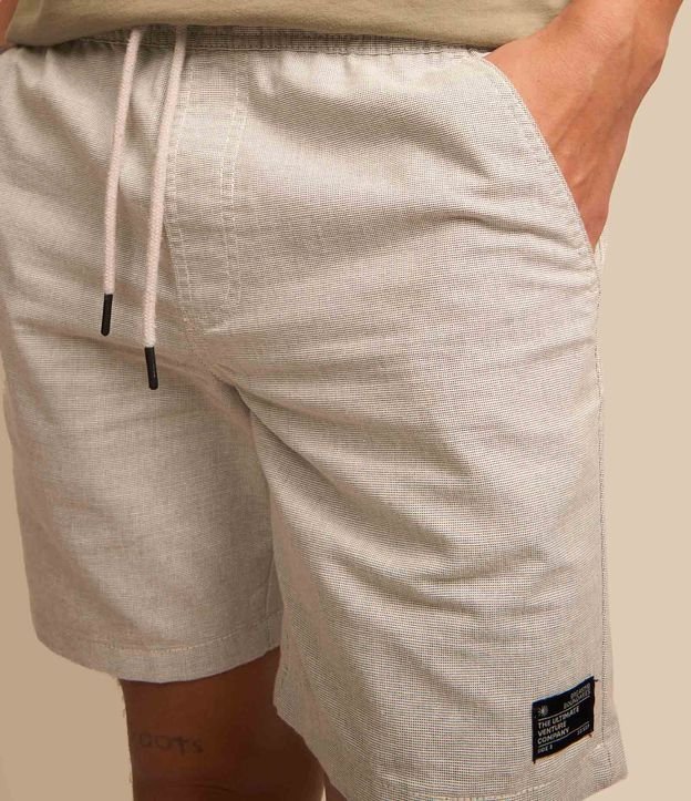 Bermuda Texturizada con Cintura Elástica y Cordón para Ajuste 6