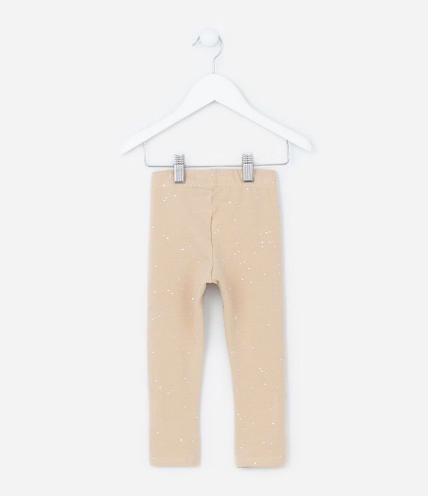 Pantalón Legging Infantil en Cotton con Purpurina - Talle 1 a 5 años 2