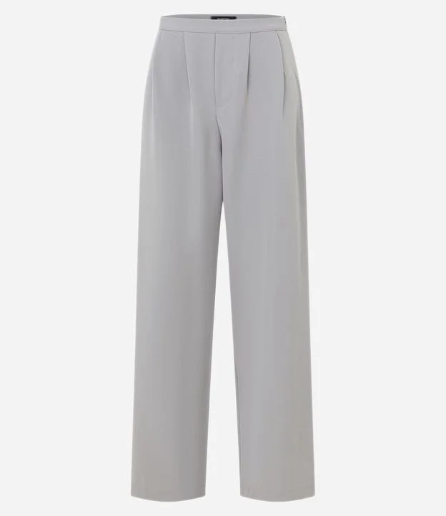 Pantalón Recto en Sastrería con Pliegues 5