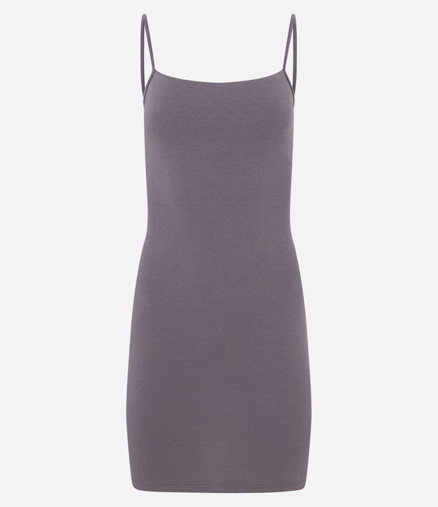 Vestido Corto en Algodón con Breteles Finos 6