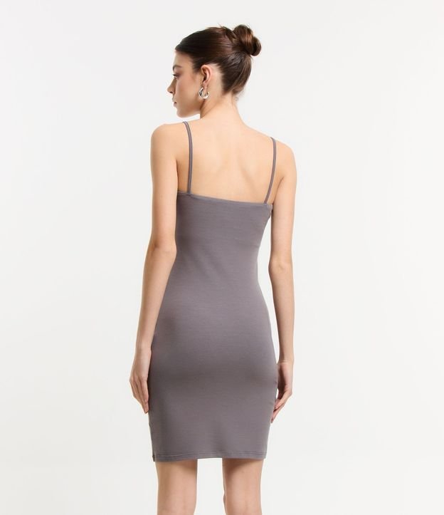 Vestido Corto en Algodón con Breteles Finos 4