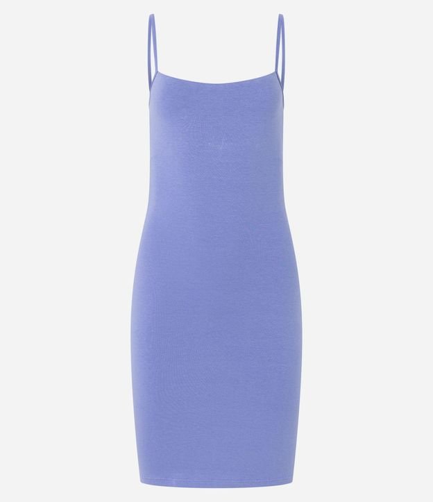 Vestido Corto en Algodón con Breteles Finos 5