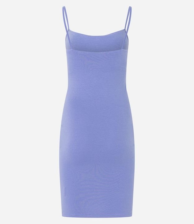 Vestido Corto en Algodón con Breteles Finos 6