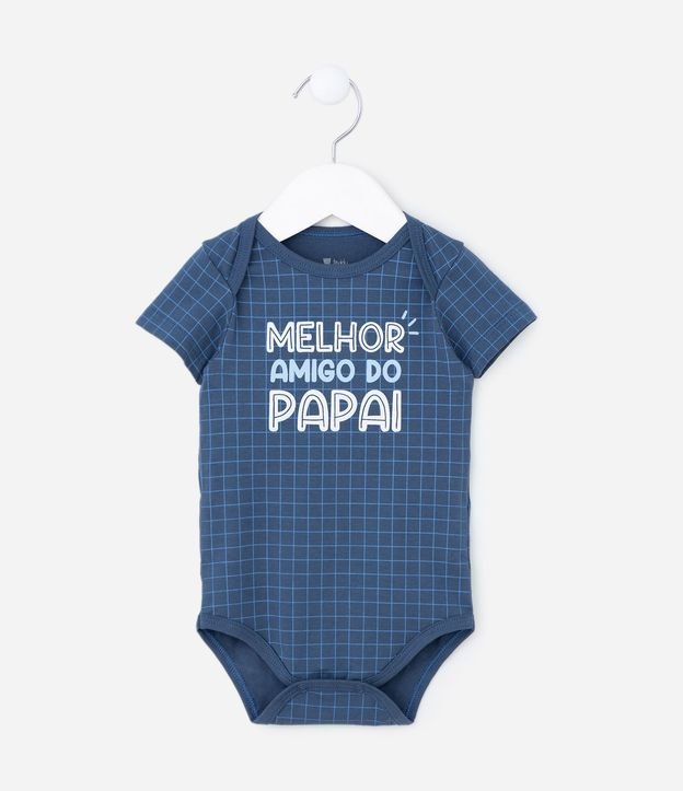 Body Infantil con Lettering Melhor Amigo do Papai - Talle 0 a 18 meses 2