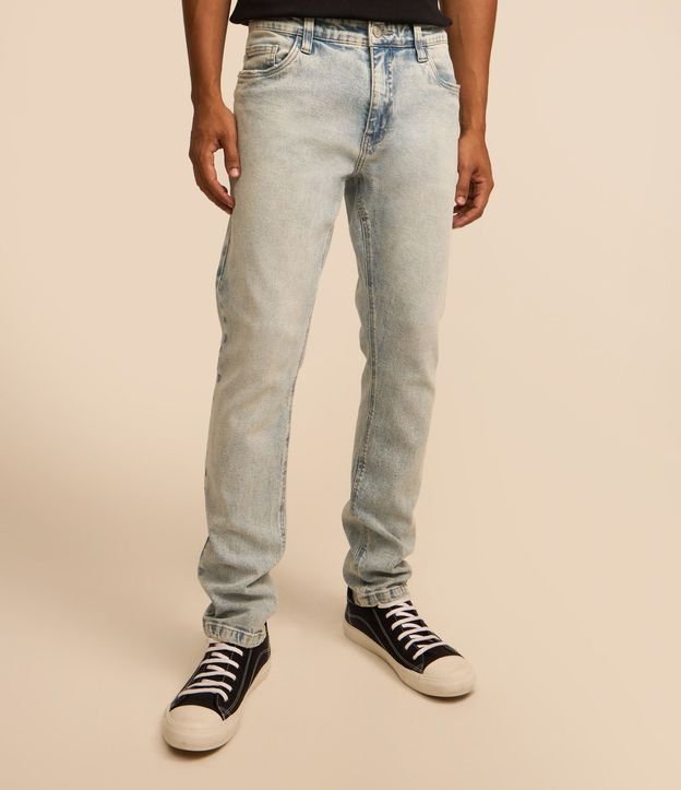 Pantalón Skinny Marmorizada con Lavado Dirty
