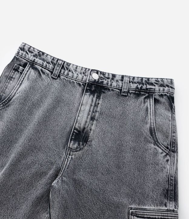 Pantalón Baggy de Jean con Bolsillos Cargo 10