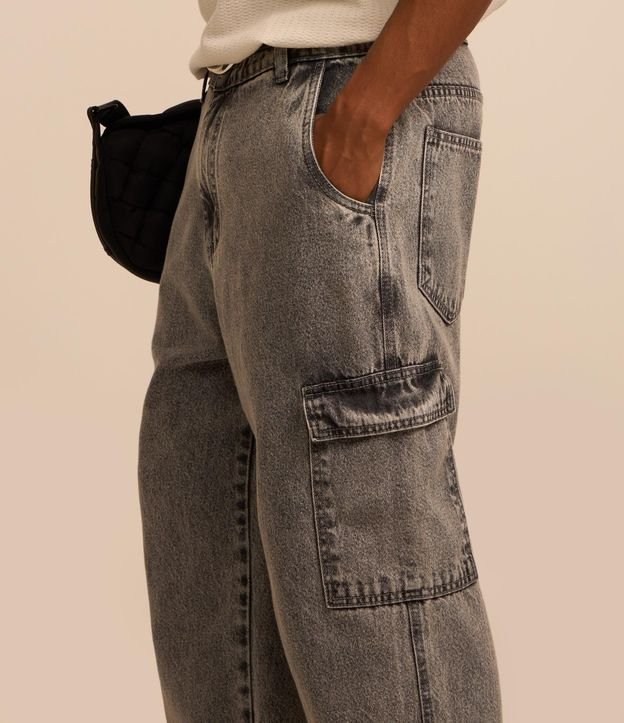 Pantalón Baggy de Jean con Bolsillos Cargo 5