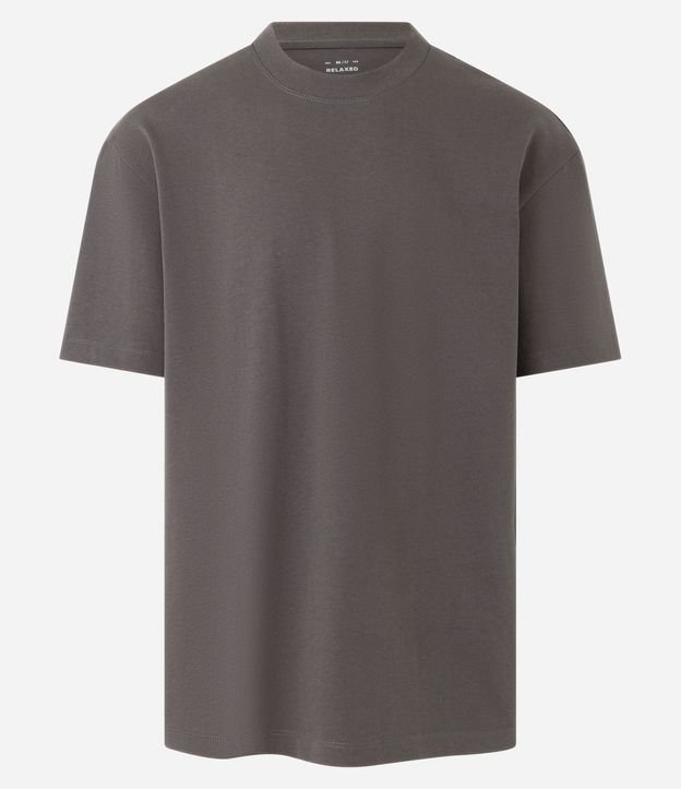 Remera Relaxed en Algodón con Efecto Grueso 5