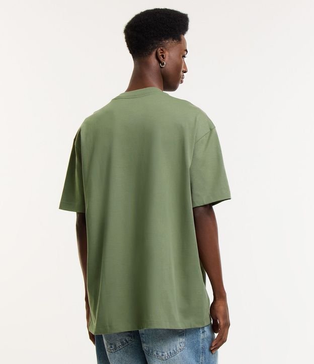 Remera Relaxed en Algodón con Efecto Grueso 3