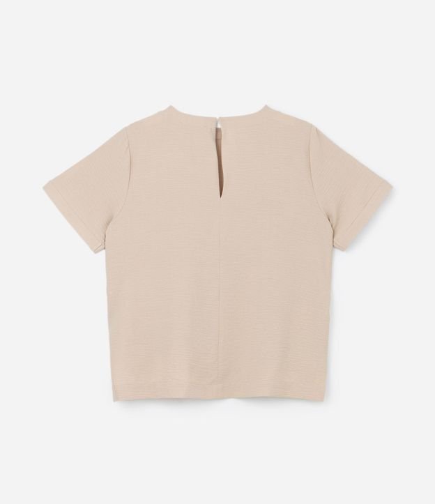 Blusa Manga Corta Texturizada con Detalle en el Cuello Curve & Plus Size 7