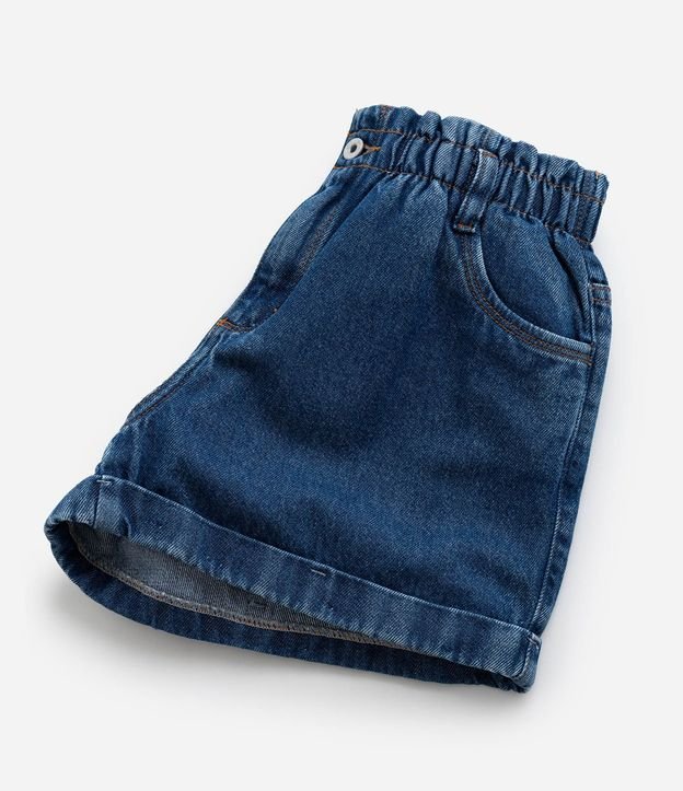 Short Clochard Infantil en Jeans con Bajo Plegado - Talle 5 a 14 años 6