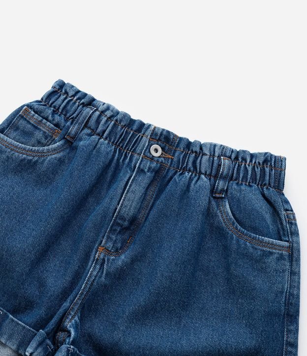 Short Clochard Infantil en Jeans con Bajo Plegado - Talle 5 a 14 años 7