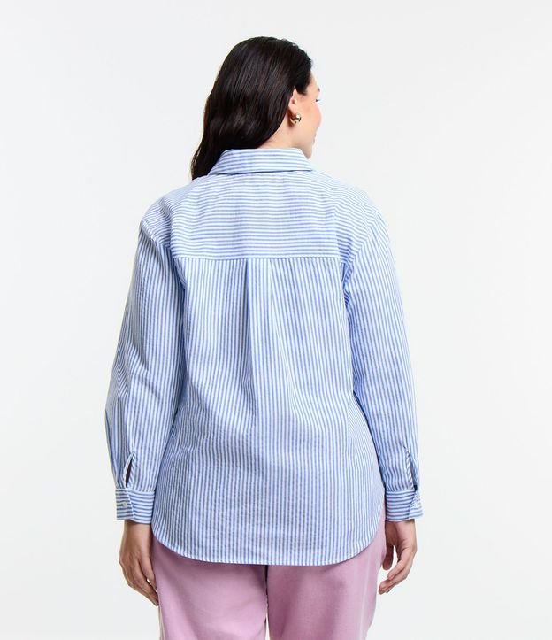 Camisa en Ana Ruga Rayada Curve & Plus Size 3