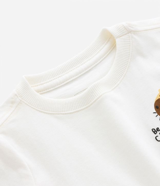 Remera Infantil con Pequeño Bolsillo y Estampado de Carpincho - Talle 1 a 5 años 5