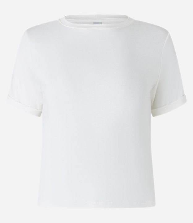 Blusa Básica en Viscosa con Manga Dobrada 6