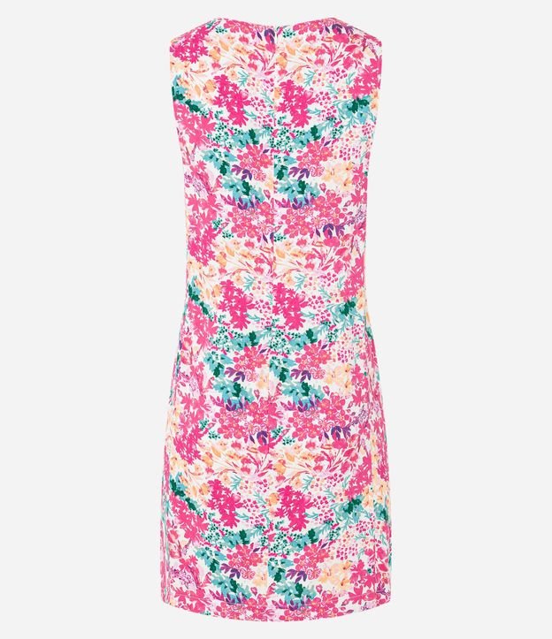 Vestido Corto en Viscosa con Estampa Floral Liberty 8