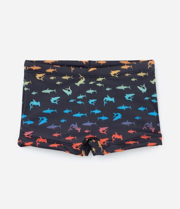 Boxer Infantil con Protección UV y Estampa de Tiburones - Talle 5 a 14 años 1