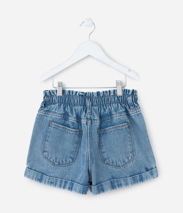Short Clochard Infantil en Jeans con Bajo Plegado - Talle 5 a 14 años 3