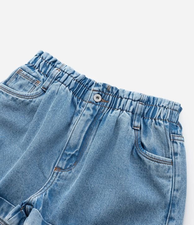 Short Clochard Infantil en Jeans con Bajo Plegado - Talle 5 a 14 años 6