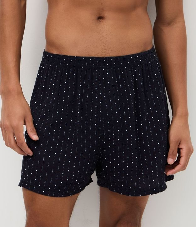 Calzoncillo Boxer de Tela en Viscosa Estampa Mini Rombos 2