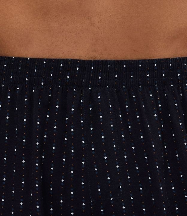 Calzoncillo Boxer de Tela en Viscosa Estampa Mini Rombos 4