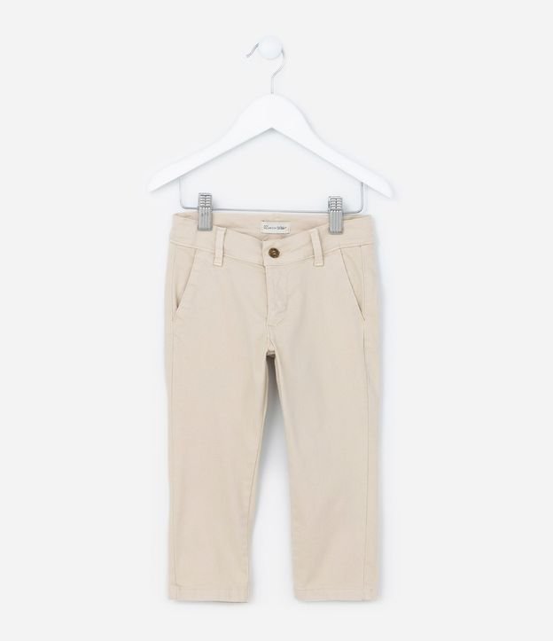 Pantalón Skinny Infantil en Sarga con Bolsillo Cuchillo - Talle 1 a 4 años 2