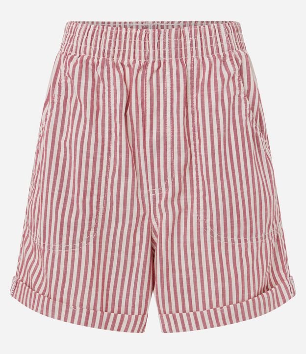 Bermuda Runner en Sarga con Raya y Cintura Elástica 7