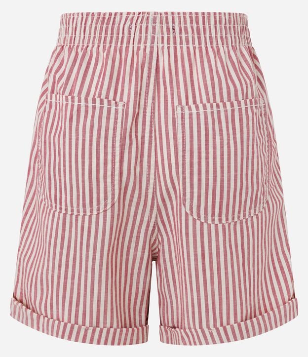 Bermuda Runner en Sarga con Raya y Cintura Elástica 9