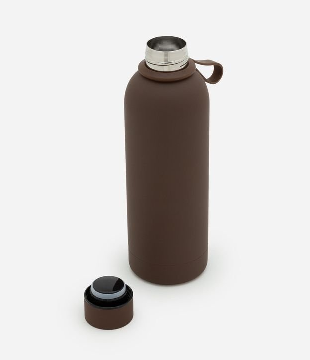 Botella Térmica en Metal con Textura Gomosa 4