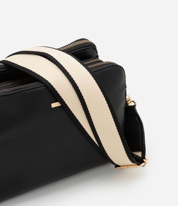 Bolso Transversal Mediana en PU con Correa de Gross 5
