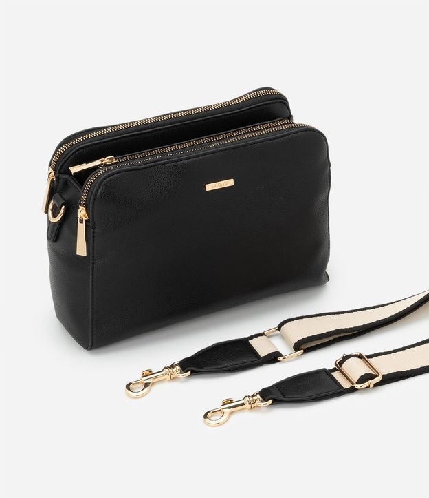 Bolso Transversal Mediana en PU con Correa de Gross 6