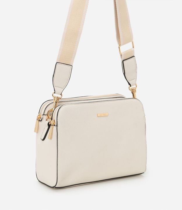 Bolso Transversal Mediana en PU con Correa de Gross