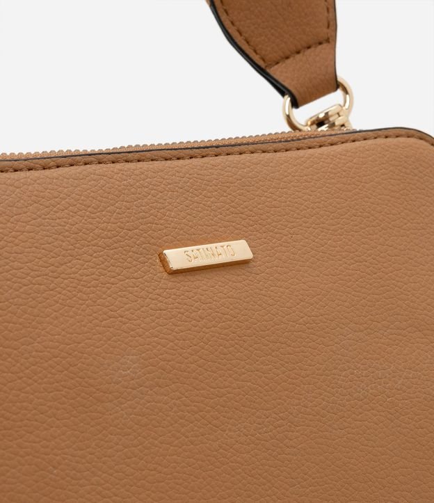 Bolso Transversal Mediana en PU con Correa de Gross 6