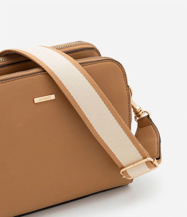 Bolso Transversal Mediana en PU con Correa de Gross 7