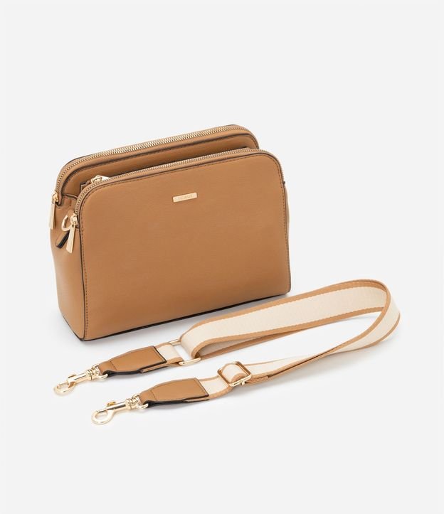 Bolso Transversal Mediana en PU con Correa de Gross 8