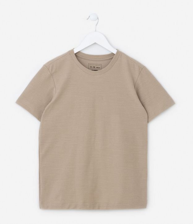 Remera Comfort Infantil en Flamê Texturizada - Talle 5 a 14 años