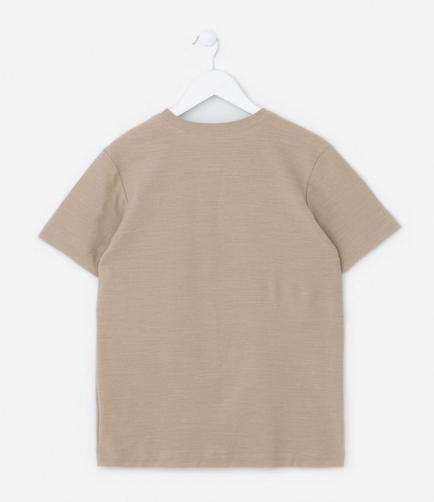 Remera Comfort Infantil en Flamê Texturizada - Talle 5 a 14 años 2