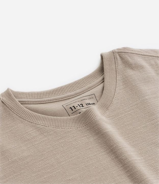 Remera Comfort Infantil en Flamê Texturizada - Talle 5 a 14 años 4